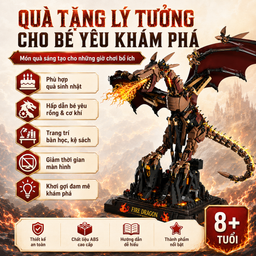 Đồ Chơi Lắp Ráp Rồng Lửa Cơ Khí MJI 13102 Có Đèn – Mô Hình Mechanical Fire Dra…
