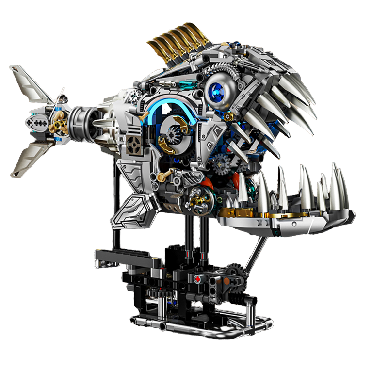 Đồ Chơi Lắp Ráp Cá Piranha Cơ Khí MJI 13092 – Mô Hình Mechanical Piranha STEM…