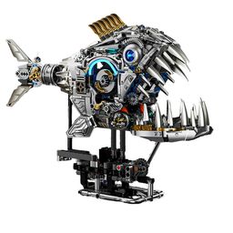 Đồ Chơi Lắp Ráp Cá Piranha Cơ Khí MJI 13092 – Mô Hình Mechanical Piranha STEM…