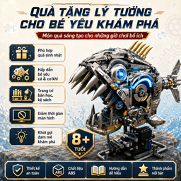 Đồ Chơi Lắp Ráp Cá Piranha Cơ Khí MJI 13092 – Mô Hình Mechanical Piranha STEM…
