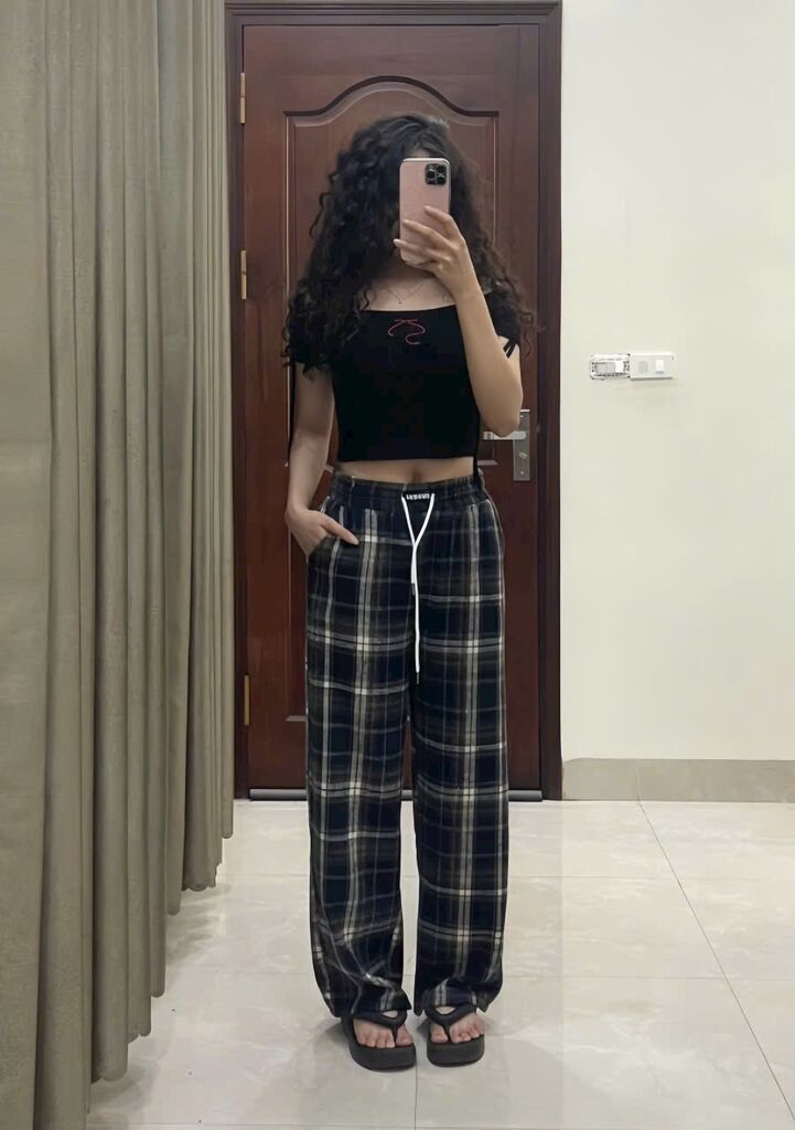 Quần nỉ ống xuông