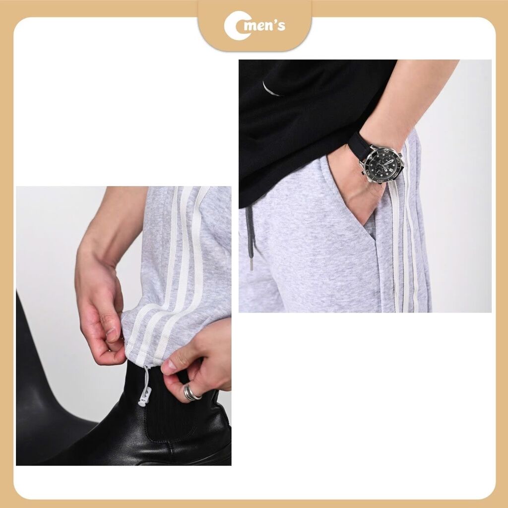 Quần nỉ 2 da chạy dây - Ảnh 3