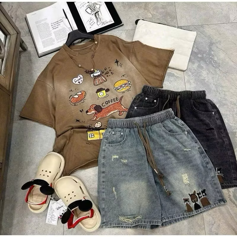 Quần bò jean thêu - Ảnh 5