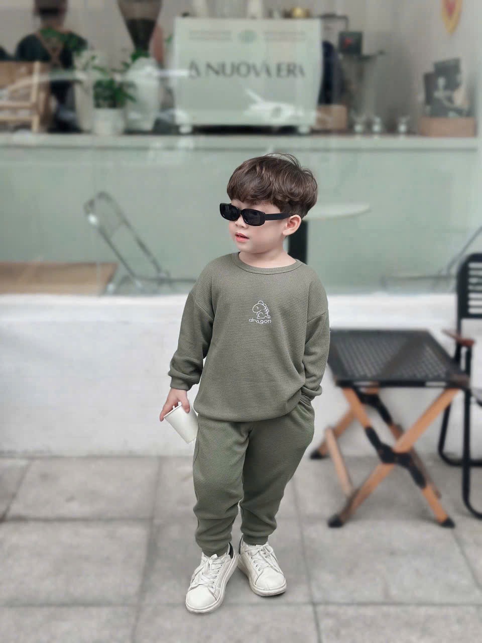 Bộ quần áo tổ ong cho bé trai - Ảnh 4