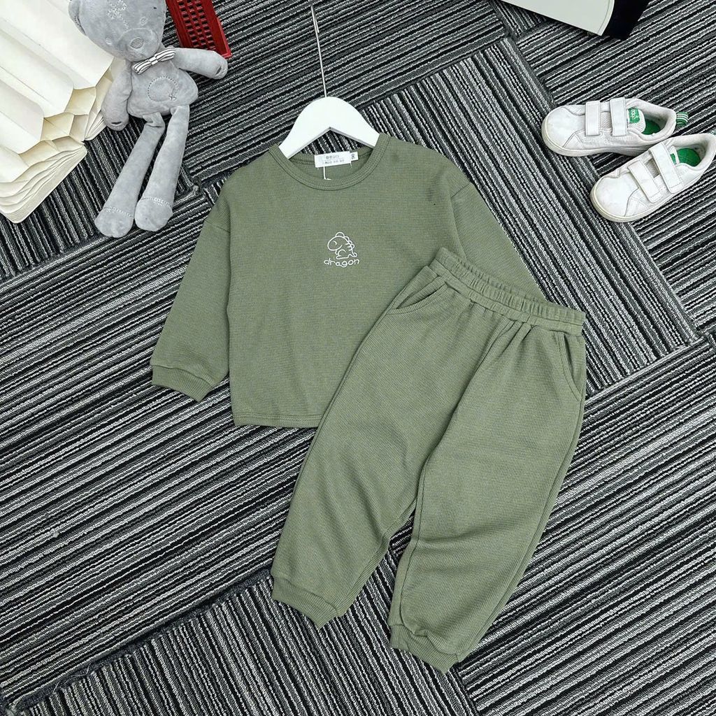 Bộ quần áo tổ ong cho bé trai