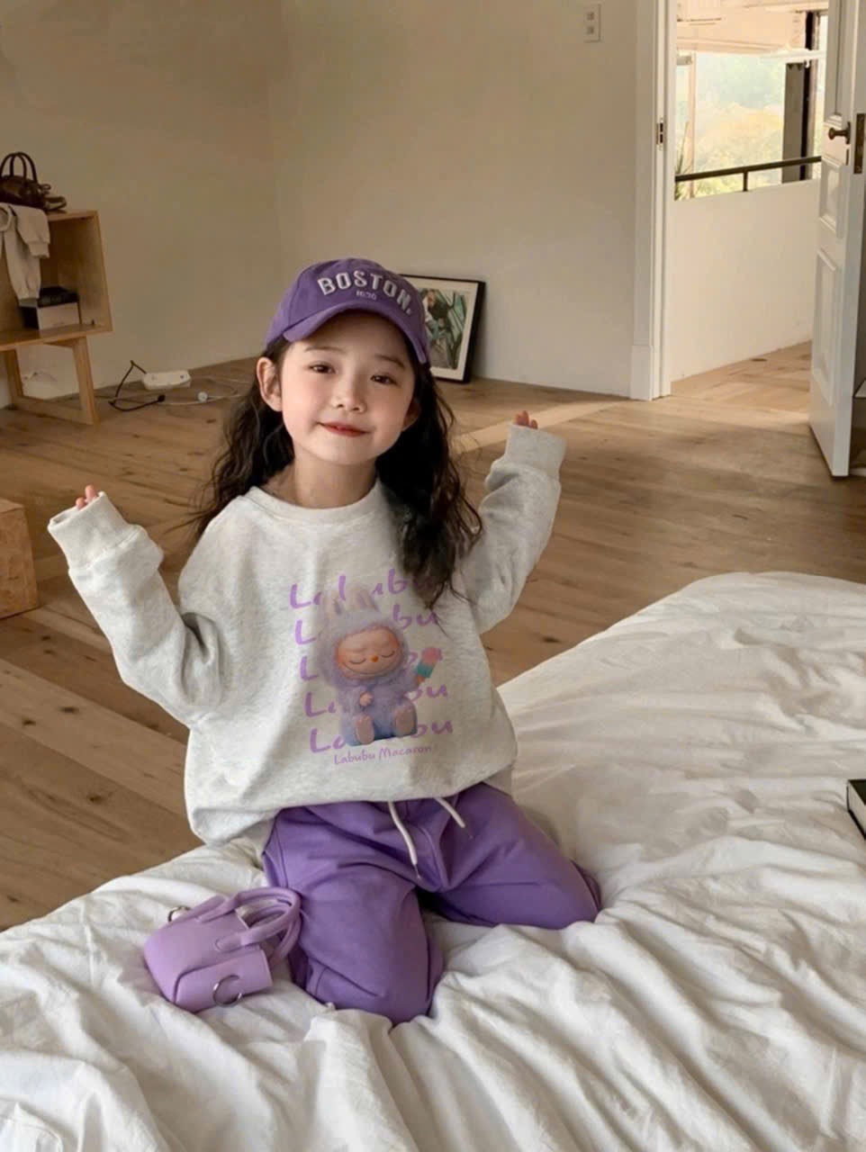 Bộ bé gái labubu