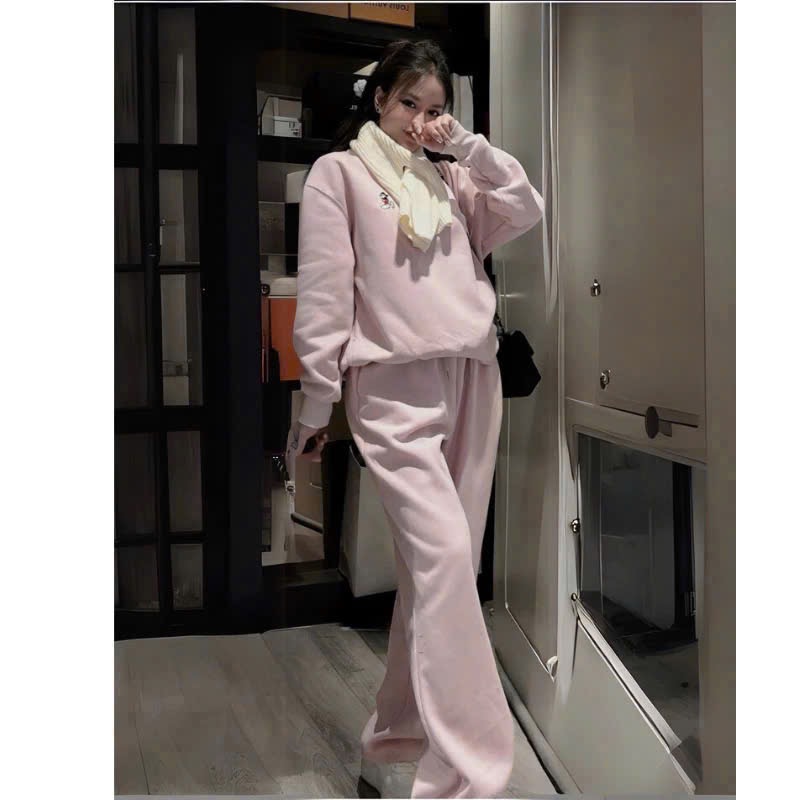 Bộ nỉ bông thêu mịcky - Ảnh 3