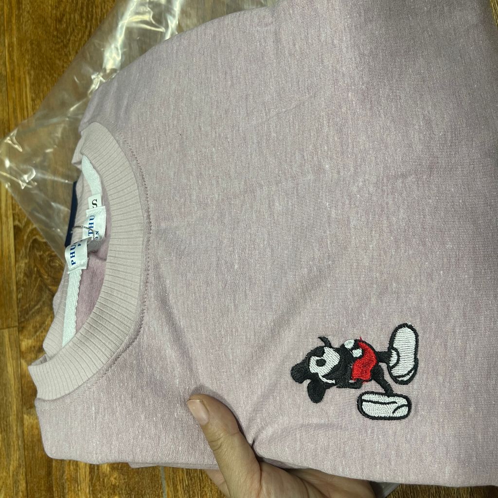 Bộ nỉ bông thêu mịcky