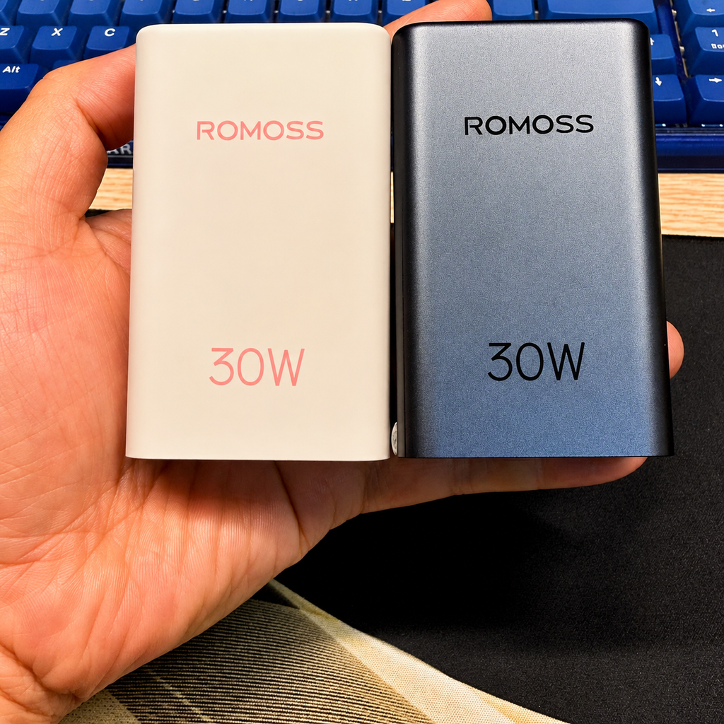 Pin dự phòng kiêm củ sạc 30w Romoss