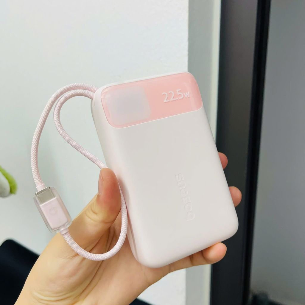 Pin dự phòng Baseus 20000mAh, kèm 2 cáp sạc nhanh