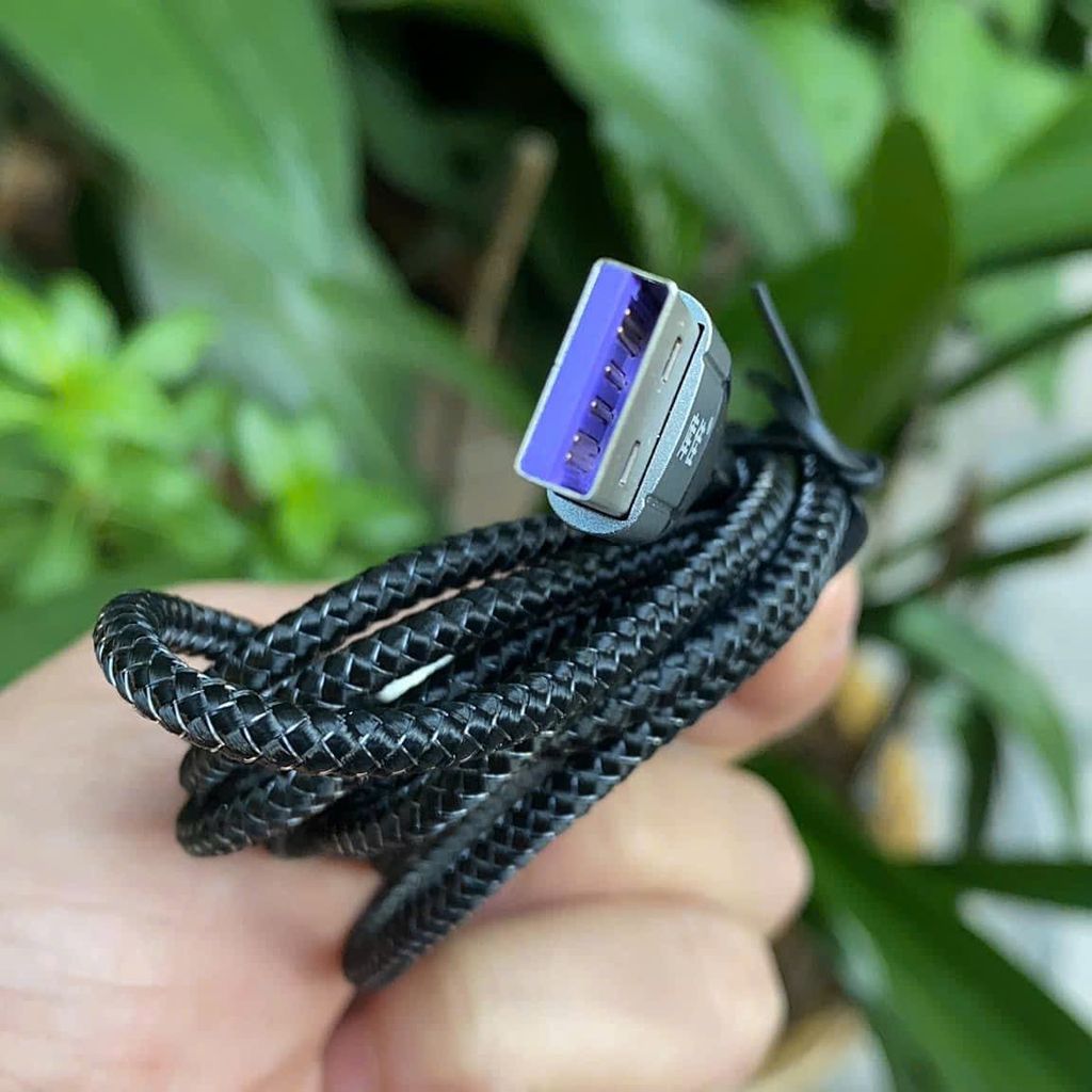 Dây Sạc Dù Kujia 5A 3in1 chống đứt gẫy - Ảnh 2