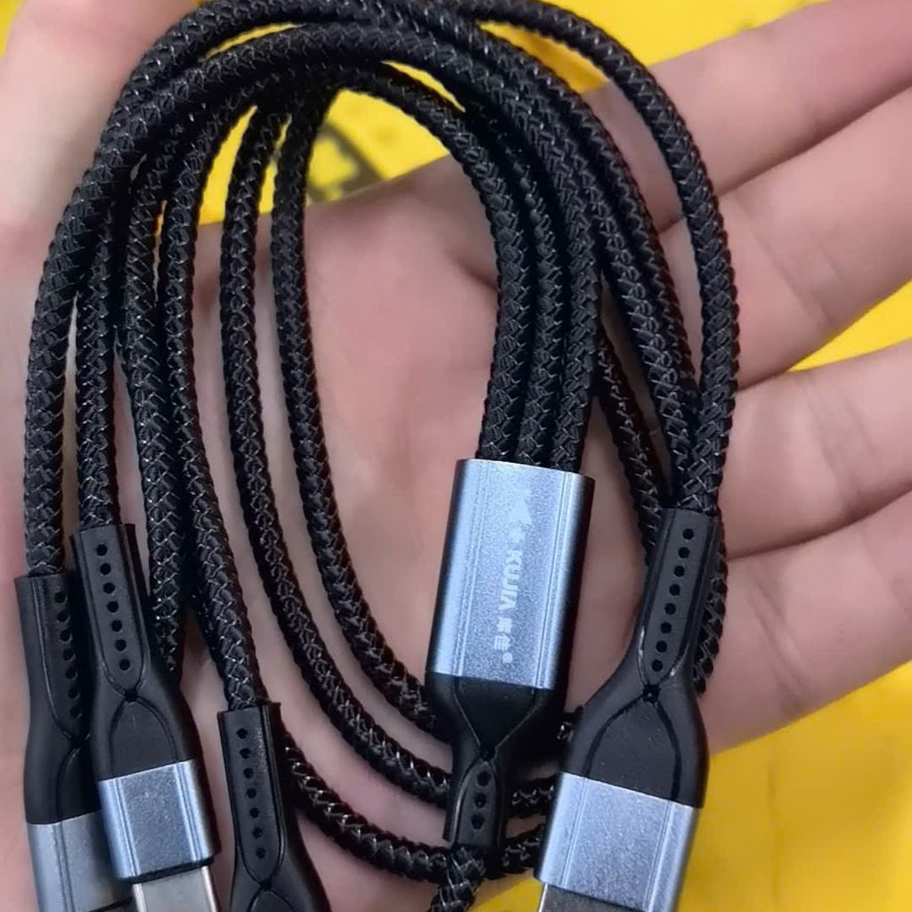 Dây Sạc Dù Kujia 5A 3in1 chống đứt gẫy - Ảnh 9