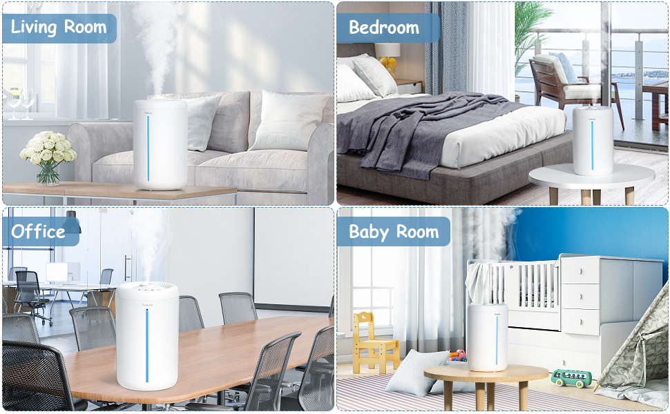 Máy tạo ẩm phun sương, xông tinh dầu TAILULU - kèm đèn ngủ (hàng bán Amazon Nhật) - Ảnh 9