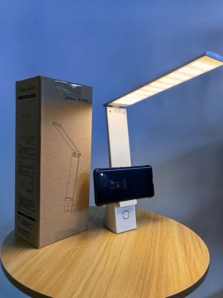 Đèn học tích điện MIDEA (đèn LED bảo vệ mắt, có giá đỡ điện thoại) - Ảnh 2