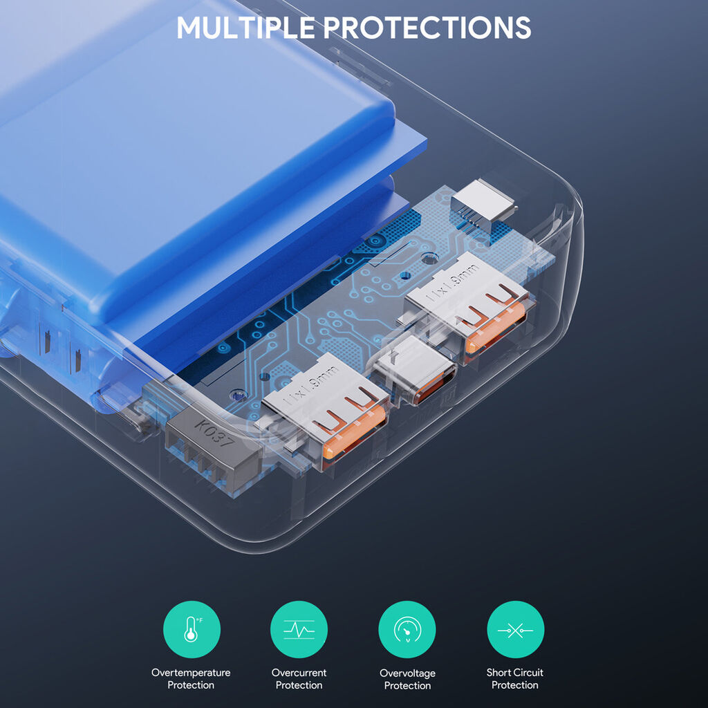 Sạc dự phòng Aukey 20.000mAh PB-N93 sạc nhanh 22.5W  - Ảnh 7