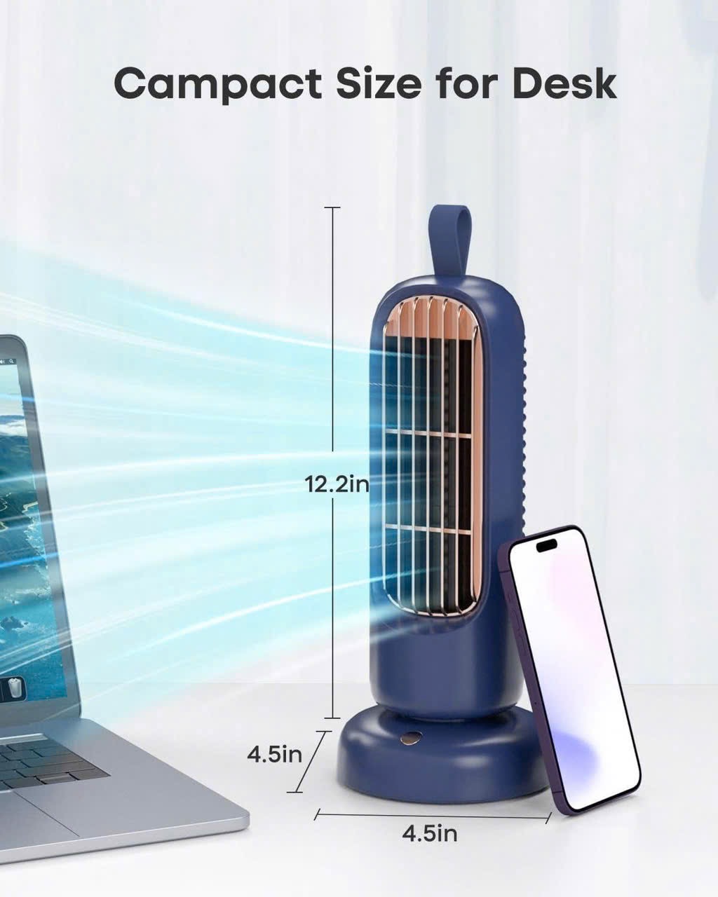 Quạt tháp không dây PISEN HJ-F04 (màu xanh) - Ảnh 3