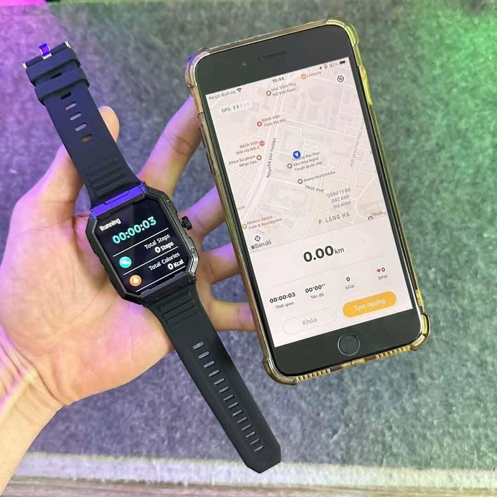 Đồng Hồ Thông Minh Ambrane Fitshot Axis - Nghe gọi nghe nhạc đọc tn trực tiếp, theo dõi sức khoẻ - Ảnh 5