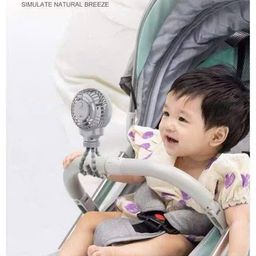 Quạt tích điện Octopus Fan kèm chân kẹp đa năng - Quạt tích điện đa năng chân…