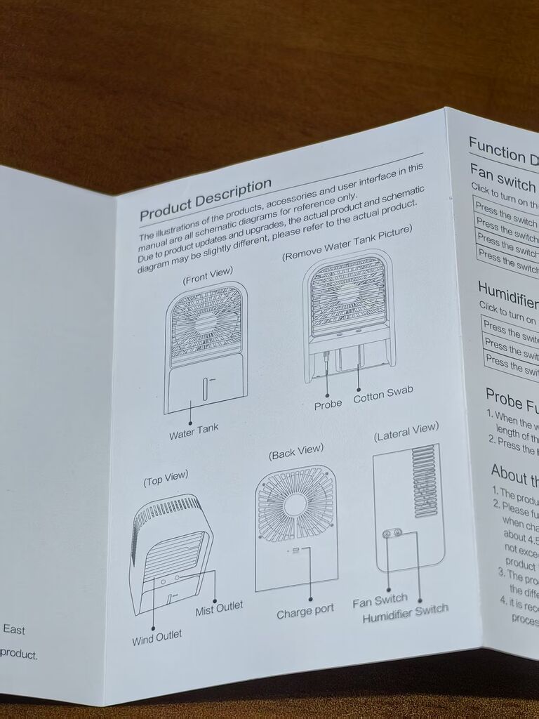 Quạt tích điện phun sương Xiaomi MIIIW LJQ-122  - Ảnh 8