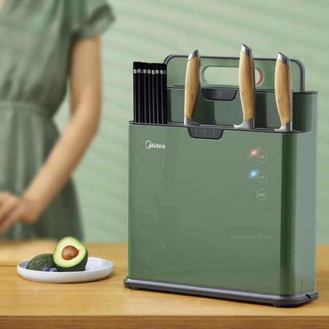 Máy khử trùng dao thớt Midea - Tặng 2 thớt kháng khuẩn - khử trùng bằng tia UV 360°, tự sấy khô PTC