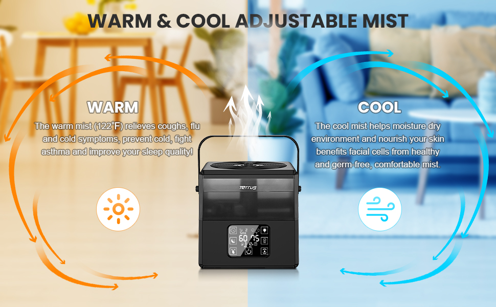 Máy tạo độ ẩm siêu âm Ultrasonic Humidifie - tự ngắt thông minh,kèm điều khiển - Ảnh 7