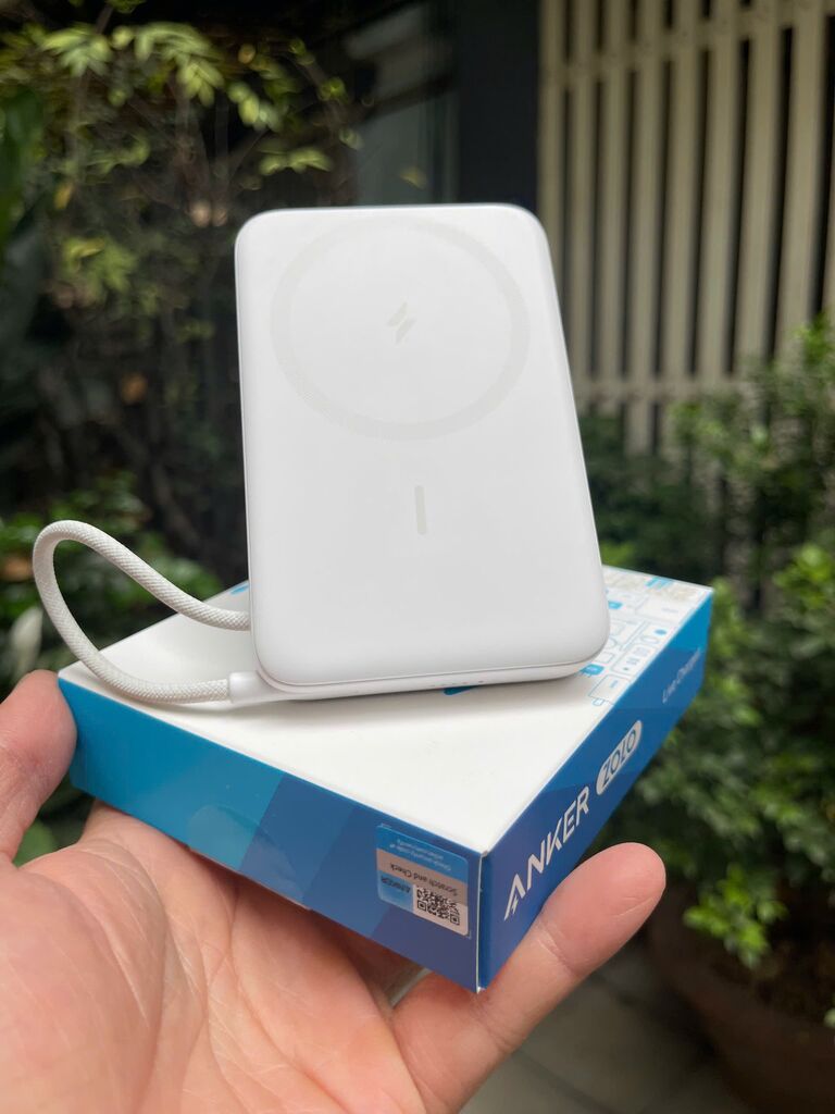 Sạc dự phòng magsafe Anker Zolo 10.000mAh - A1685 (Trắng)