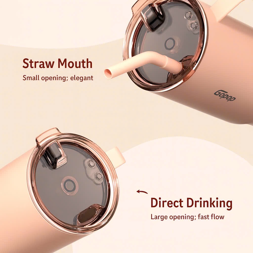 Ly Giữ Nhiệt Gopop 900ml – Phiên Bản Ice King Cup - Nhiều màu, Thời trang, Giữ Nóng Lạnh Nhiều Giờ - Ảnh 8