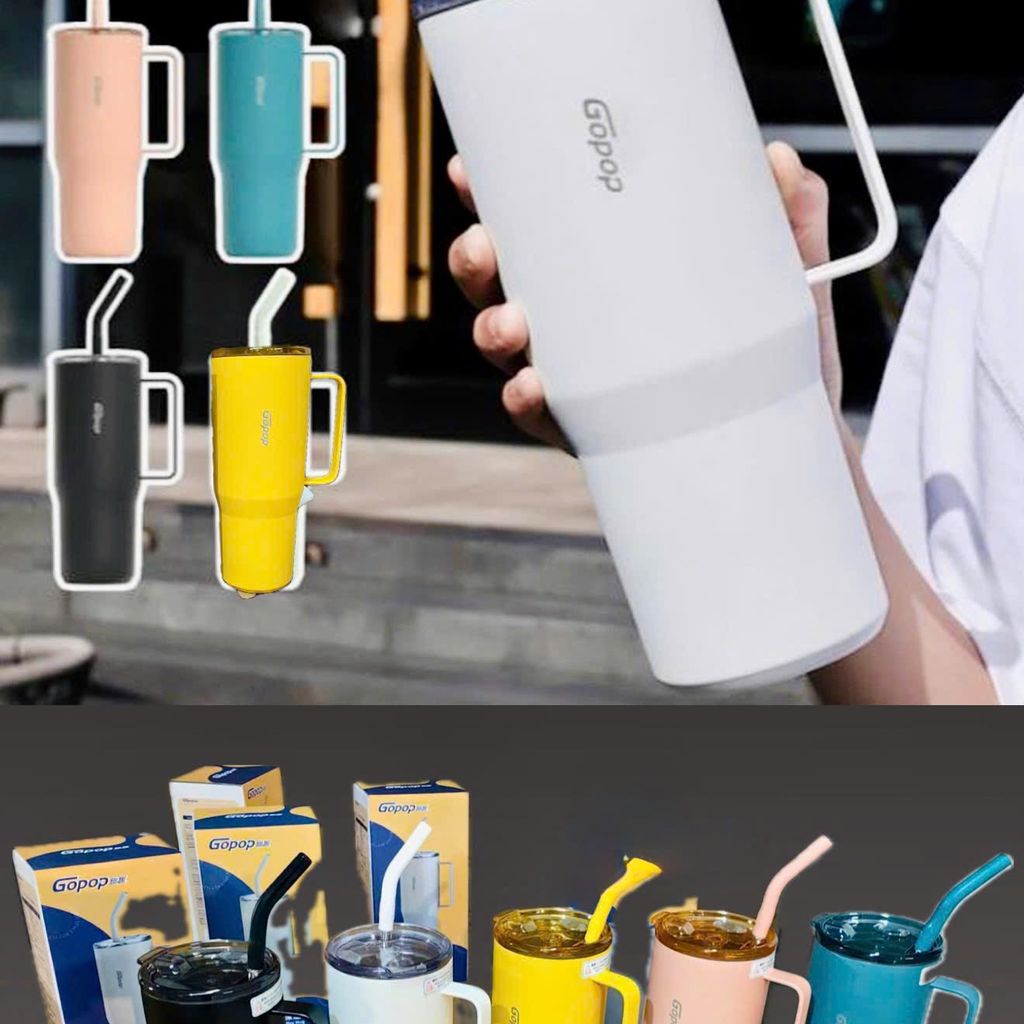 Ly Giữ Nhiệt Gopop 900ml – Phiên Bản Ice King Cup - Nhiều màu, Thời trang, Giữ Nóng Lạnh Nhiều Giờ - Ảnh 4