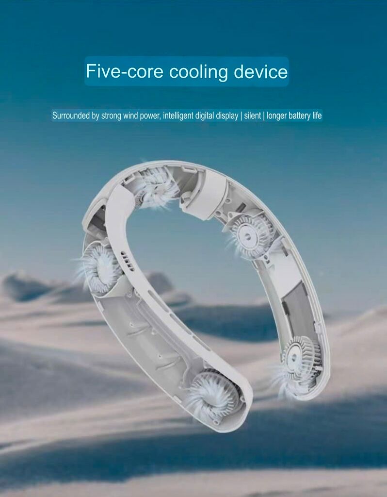 QUẠT ĐEO CỔ ICE ENGINE 04 – Quạt đeo cổ sò lạnh, giải nhiệt tức thì - Ảnh 9