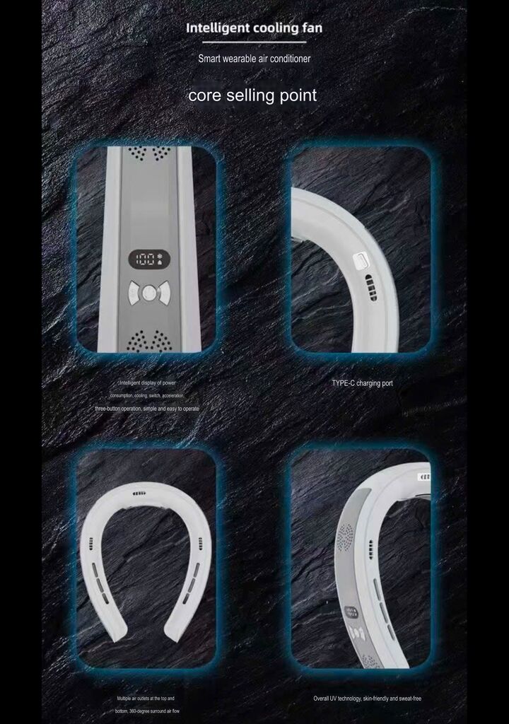 QUẠT ĐEO CỔ ICE ENGINE 04 – Quạt đeo cổ sò lạnh, giải nhiệt tức thì - Ảnh 7