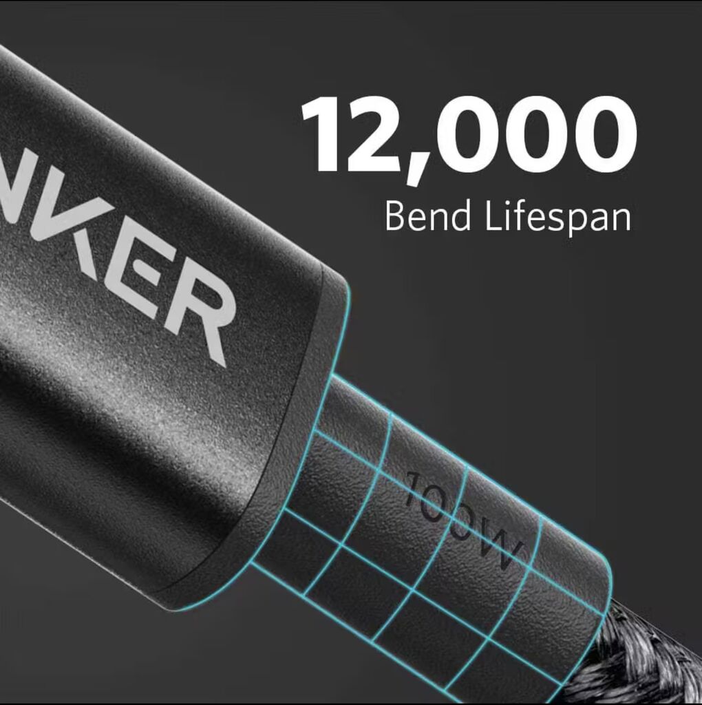 Cáp sạc nhanh 100W Anker C-C A8756 (màu đen) - Ảnh 3