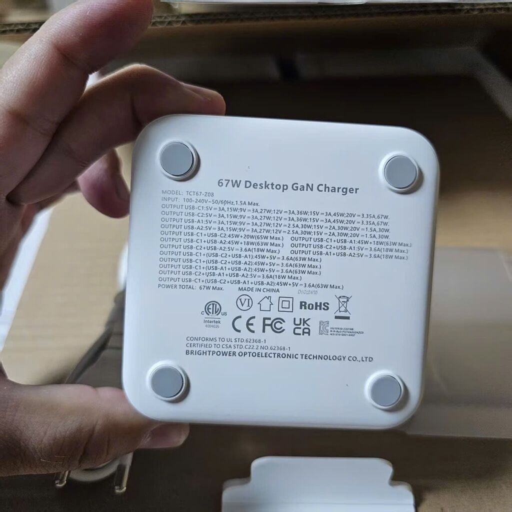 Bộ Sạc Nhanh TOOCKI 67W GaN 4 Cổng - Hàng xuất khẩu thị trường Korea - Ảnh 6