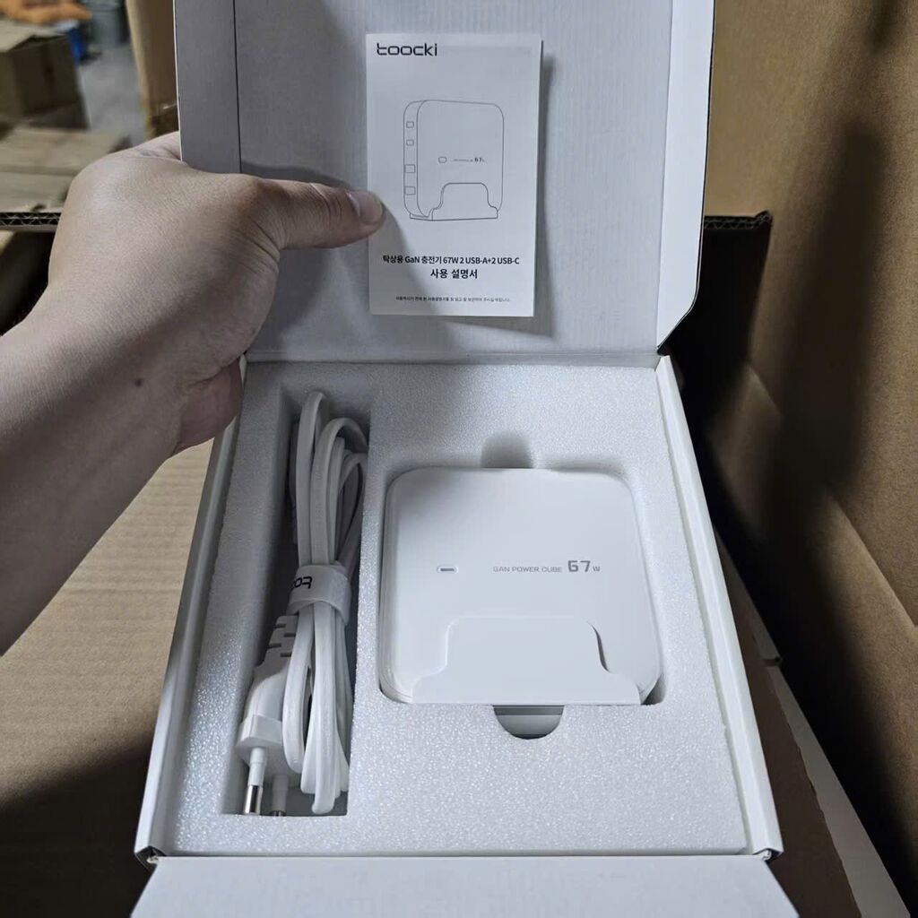 Bộ Sạc Nhanh TOOCKI 67W GaN 4 Cổng - Hàng xuất khẩu thị trường Korea - Ảnh 4