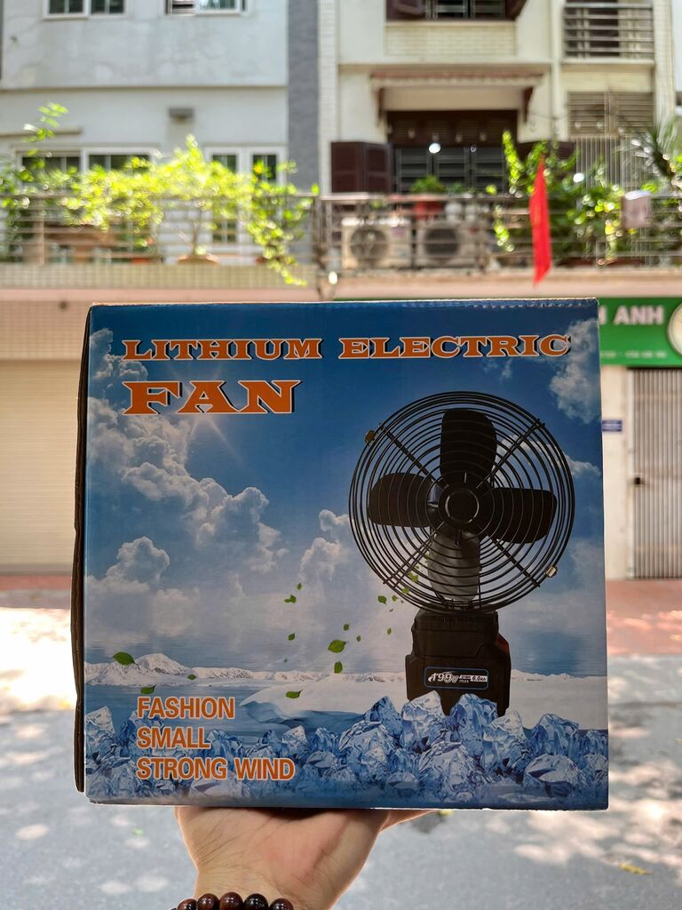 Quạt công nghiệp mini pin Lithiom - Ảnh 4