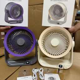 Quạt tích điện đa năng Y-001 - Để bàn, treo tường, 100 cấp độ, an toàn cho trẻ…