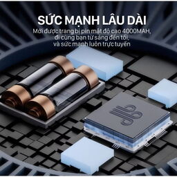 Quạt tích điện đa năng Y-001 - Để bàn, treo tường, 100 cấp độ, an toàn cho trẻ…