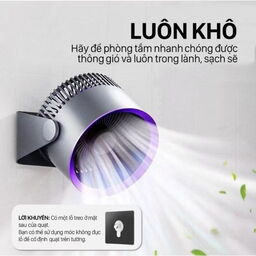 Quạt tích điện đa năng Y-001 - Để bàn, treo tường, 100 cấp độ, an toàn cho trẻ…