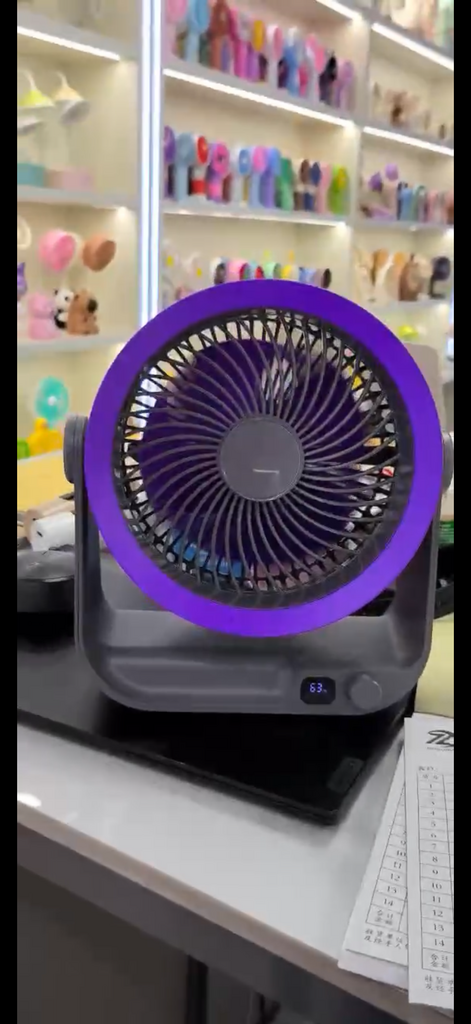 Quạt tích điện đa năng Y-001 - Để bàn, treo tường  - Ảnh 10