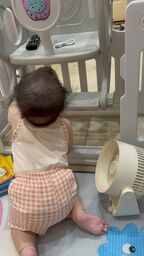 Quạt tích điện đa năng Y-001 - Để bàn, treo tường, 100 cấp độ, an toàn cho trẻ…