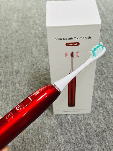 Bàn chải đánh răng điện Sonic Gonlink - Tặng hộp đựng tiện lợi kèm 4 đầu bàn chải - Ảnh 7