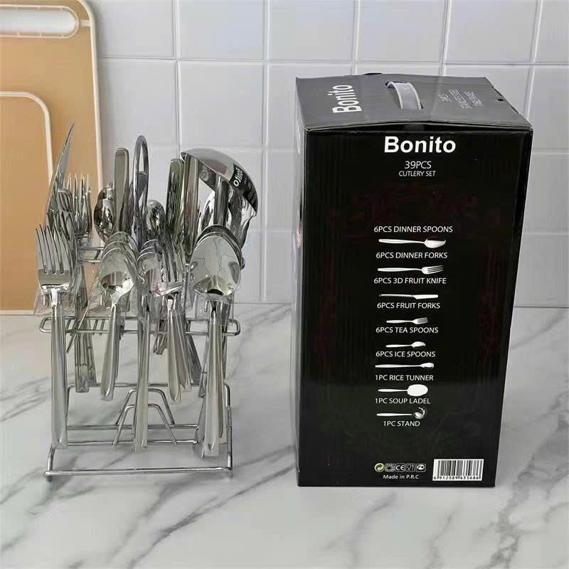 Bộ dụng cụ nhà bếp inox 39 món Bonito  - Ảnh 2