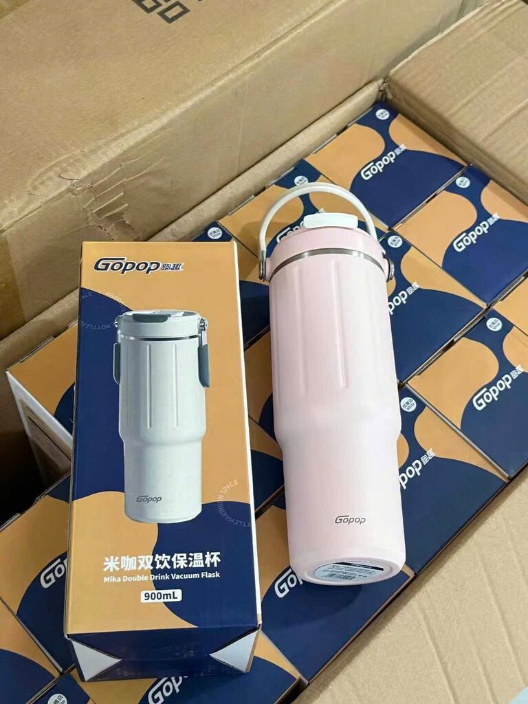 Ly giữ nhiệt 900ml Gopop (hàng bán Amazon Nhật)  - Ảnh 2