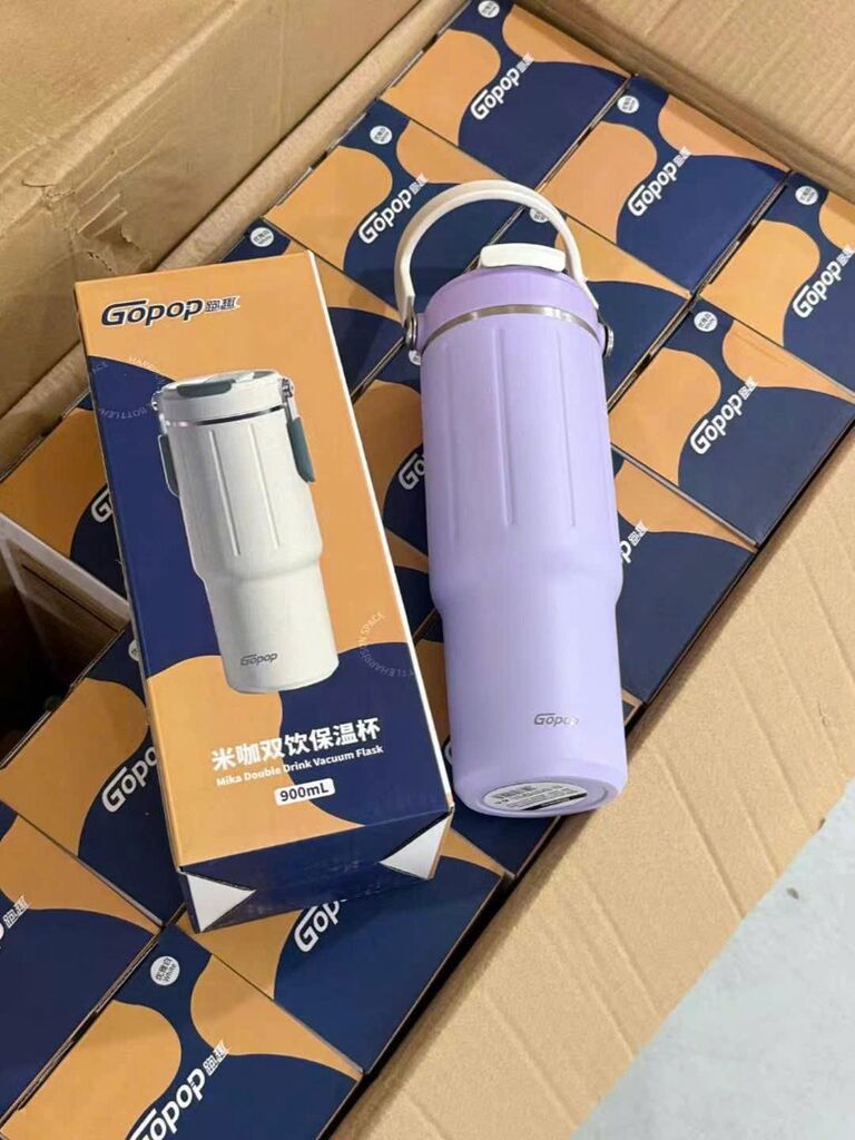 Ly giữ nhiệt 900ml Gopop (hàng bán Amazon Nhật)  - Ảnh 3