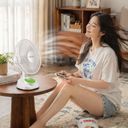 Quạt tích điện HKITA - Siêu bền, tích hợp đèn LED chiếu sáng, trang bị thêm cổng sạc USB