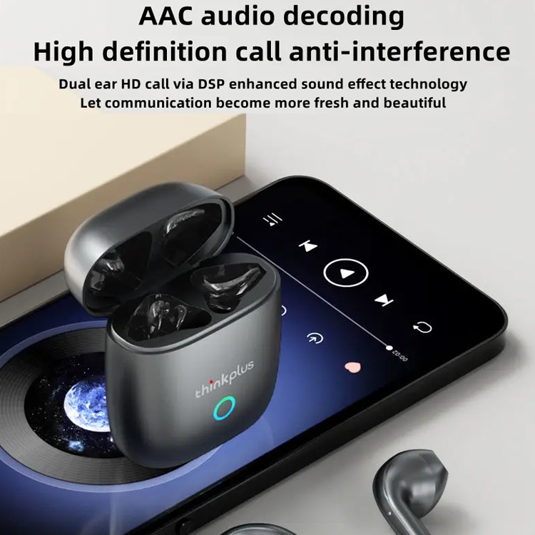 Tai nghe Bluetooth TWS LENOVO Thinkplus LP50 - Âm thanh HiFi, Khử nhiễu AAC, Giảm ồn, IPX5  - Ảnh 6