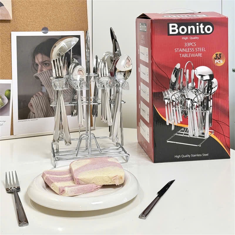 Bộ dao muỗng nĩa 33 món Bonito - Sang trọng, tiện nghi, đậm chất riêng!