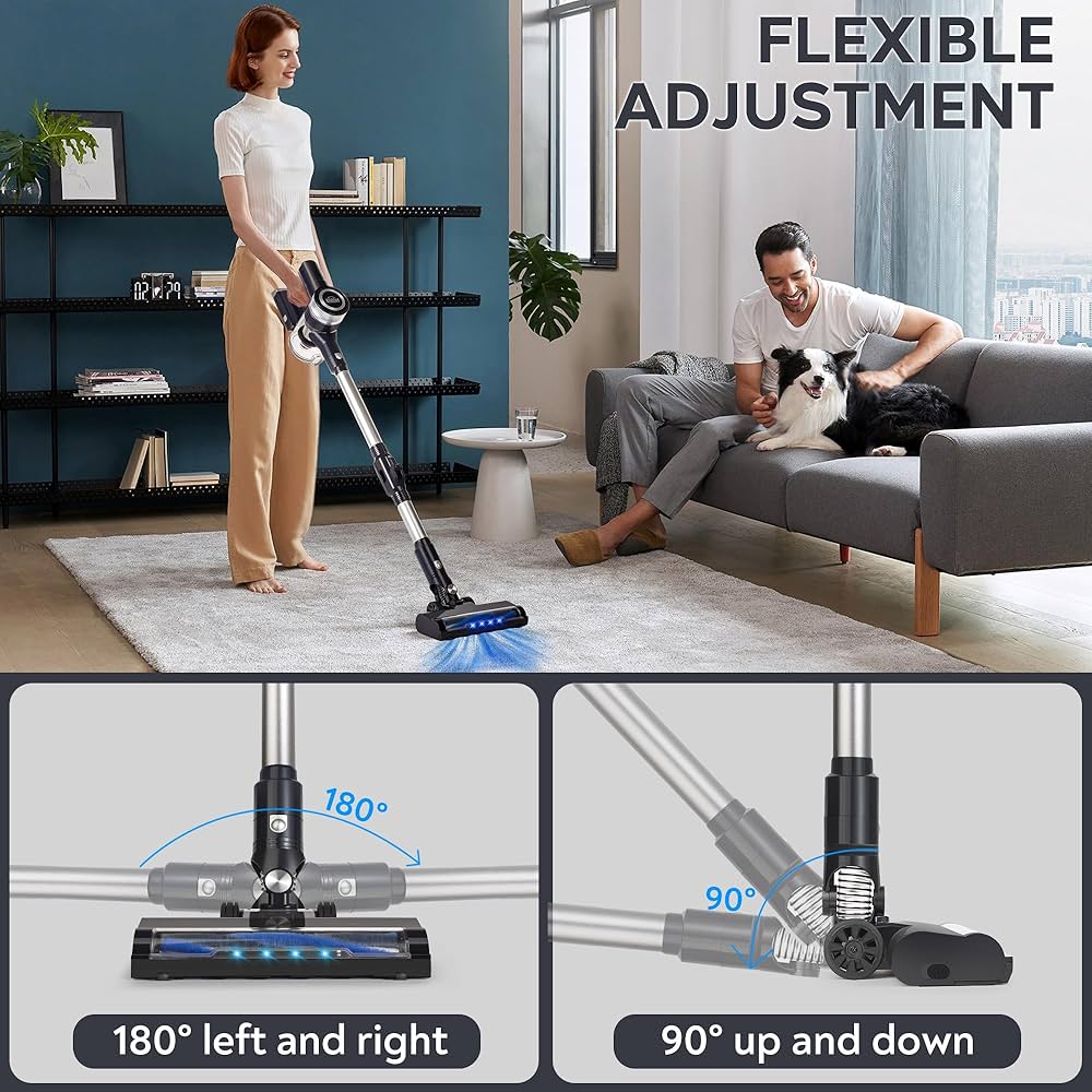 Máy hút bụi không dây Bison Edge BE-624 – lực hút 25000Pa, Pin trâu, gọn nhẹ - Ảnh 4