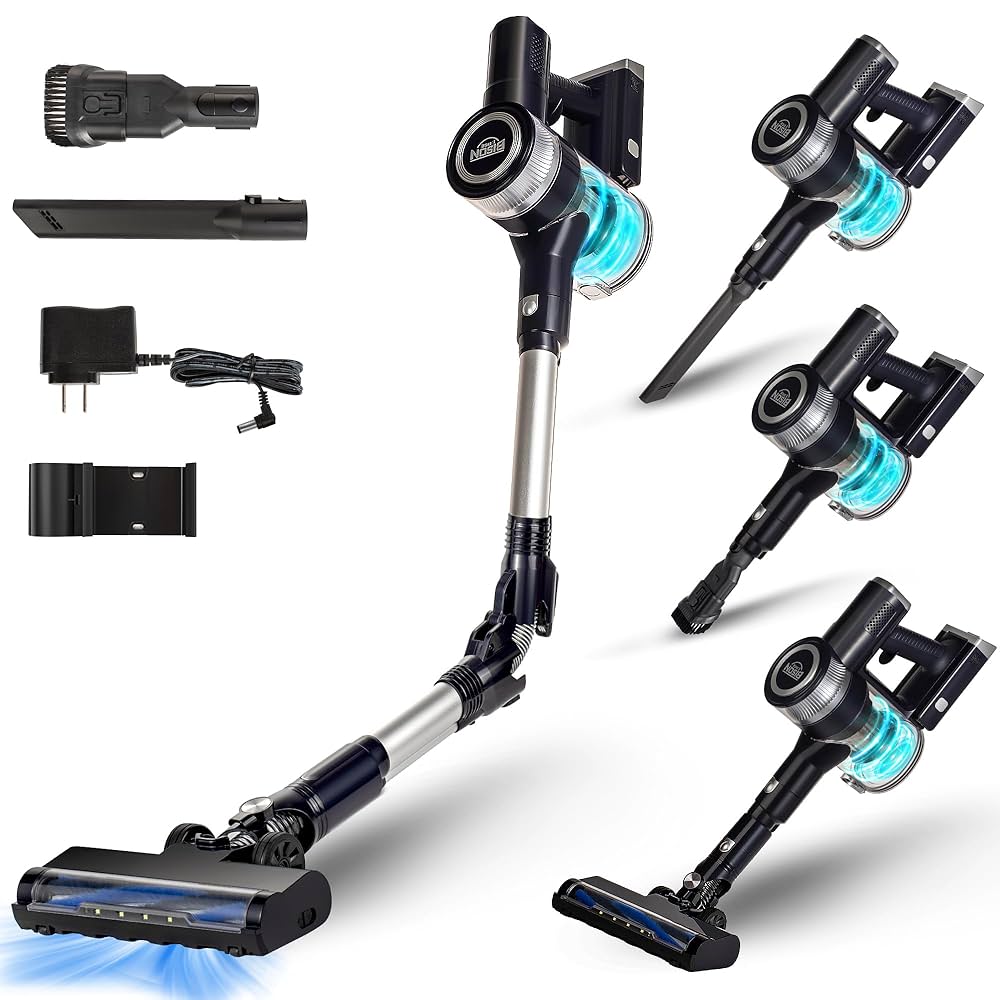 Máy hút bụi không dây Bison Edge BE-624 – lực hút 25000Pa, Pin trâu, gọn nhẹ