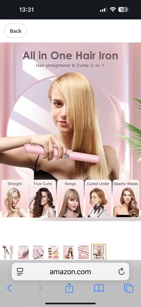 {Hàng ord} Máy Duỗi Tóc Không Dây ZAVAREA – Uốn & Duỗi 2in1Tặng Kèm Túi Đựng chống nhiệt - Ảnh 7