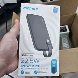 Sạc dự phòng Momax iPower PD3 10.000mAh kèm cáp Lighning MFI - Sạc nhanh 22.5W…